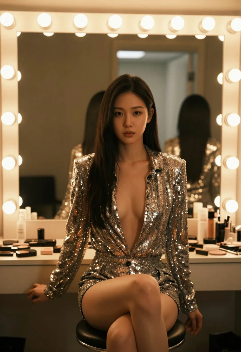 Example portrait from the AI K-Pop Backstage Idol Nudes