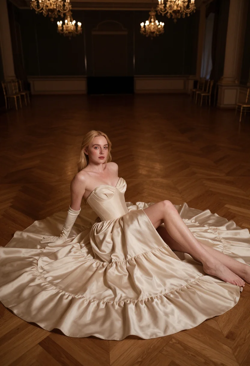 AI second empire sample — portrait of a woman, full-length portrait from above of a Fr