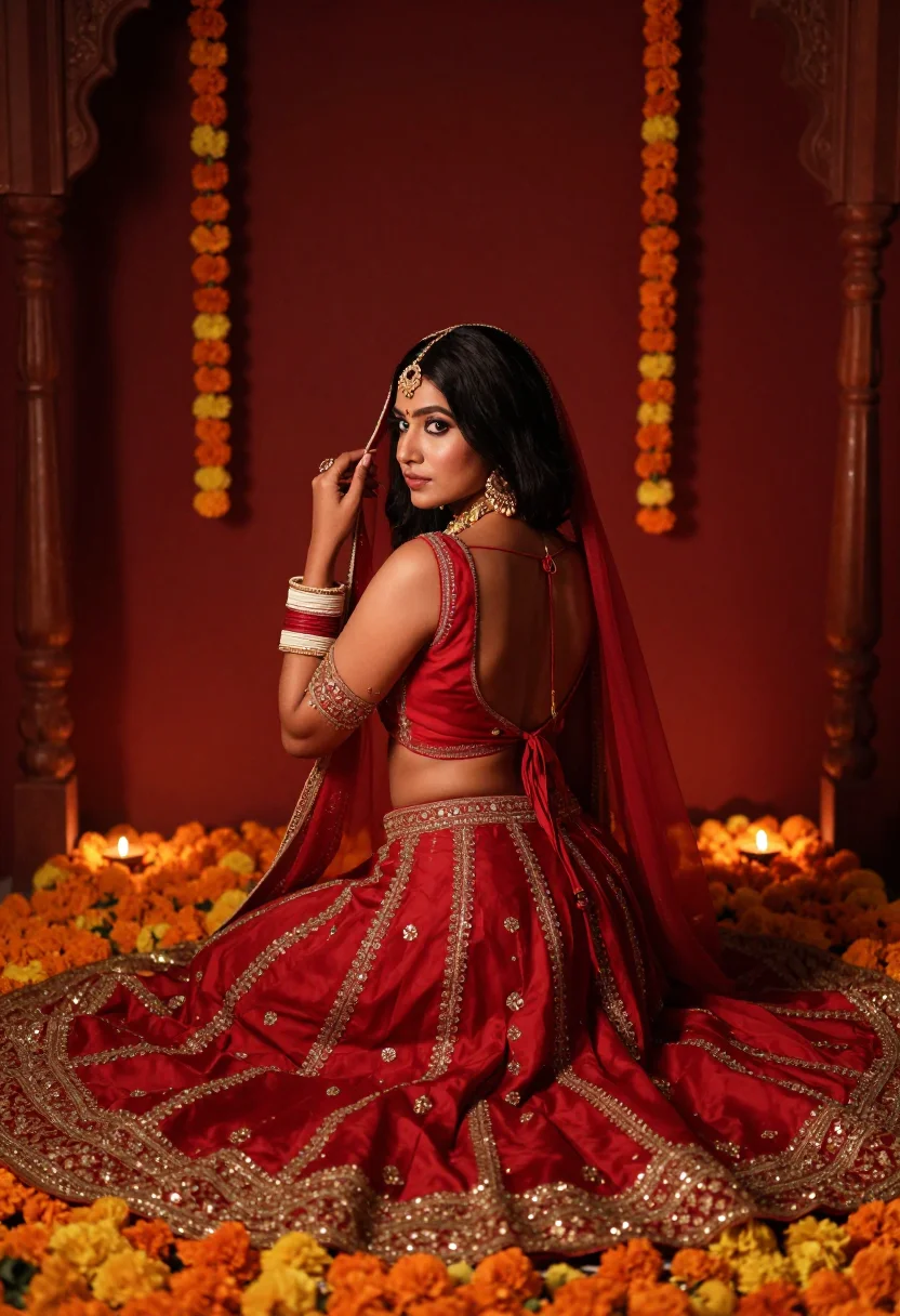 Example portrait from the AI Suhagraat Nudes — The Wedding Night the Rite Scripts